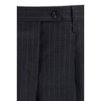 Ferragamo Gray Fleece Wool Casual Pants