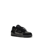 Axel Arigato Black Calf Leather Bos Taurus Athletic Sneakers