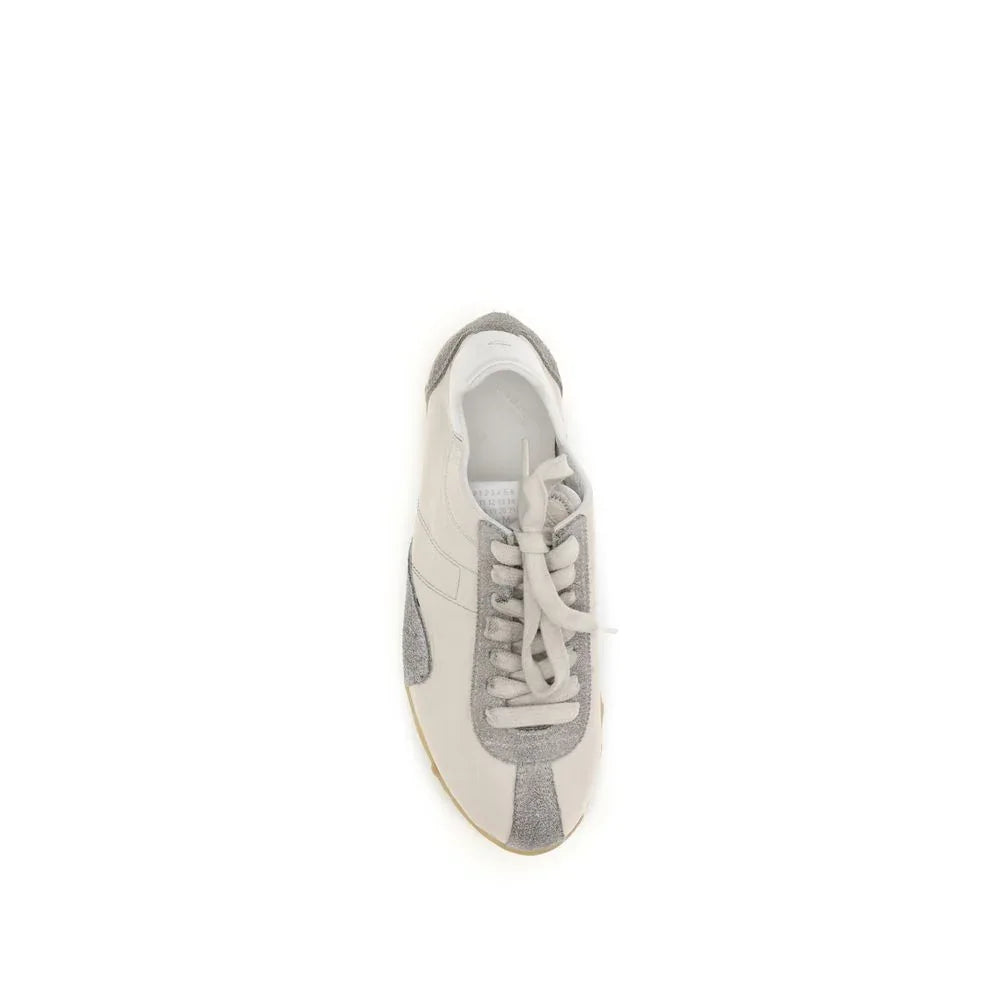 Maison Margiela Beige Goatskin Athletic Sneakers - Zeiniez