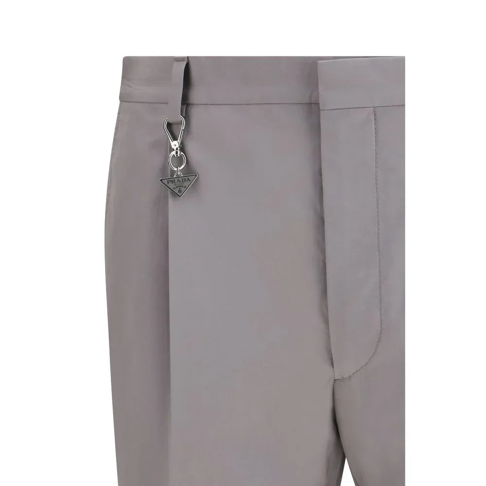 Prada Gray Cotton Dress Pants - Zeiniez