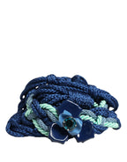 Cavalli Class Multicolor Twisted Rope Chain Buckle Waist Belt - Zeiniez