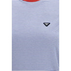 Prada Blue Cotton T-Shirt - Zeiniez