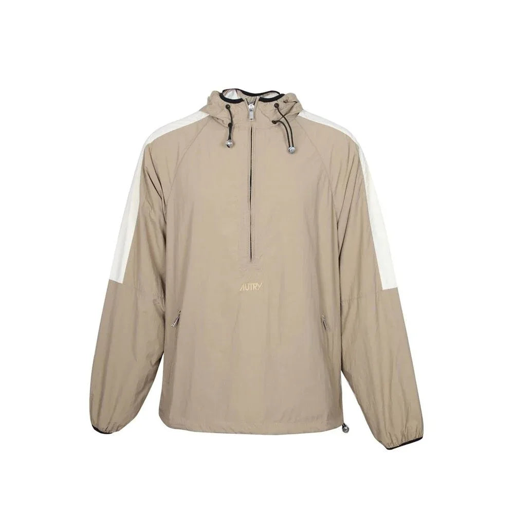Autry Beige Nylon Shell Jacket - Zeiniez
