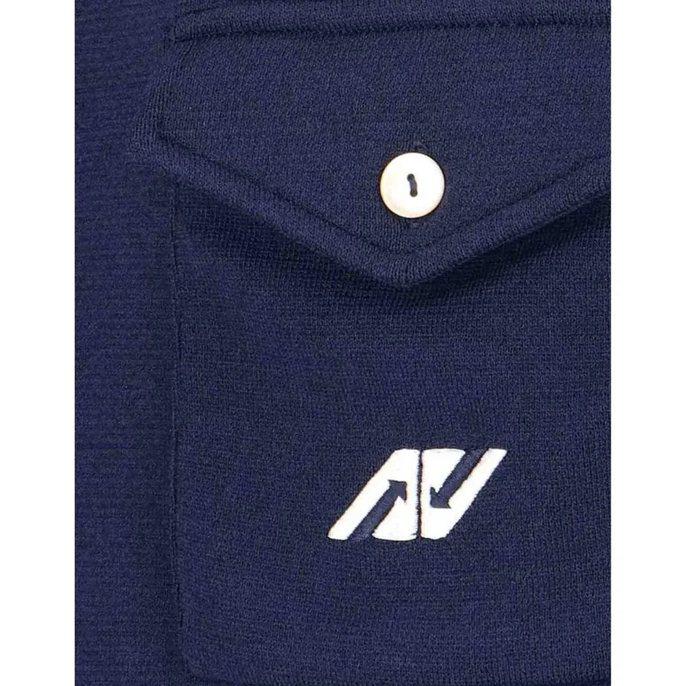 Autry Blue Nylon Cardigan - Zeiniez