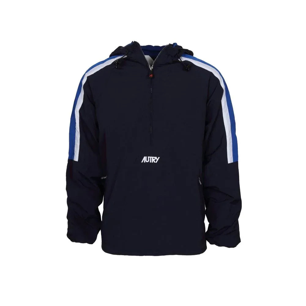 Autry Blue Nylon Shell Jacket - Zeiniez