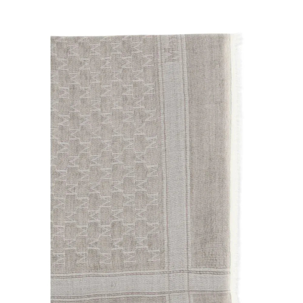 Max Mara Beige Wool Scarf - Zeiniez