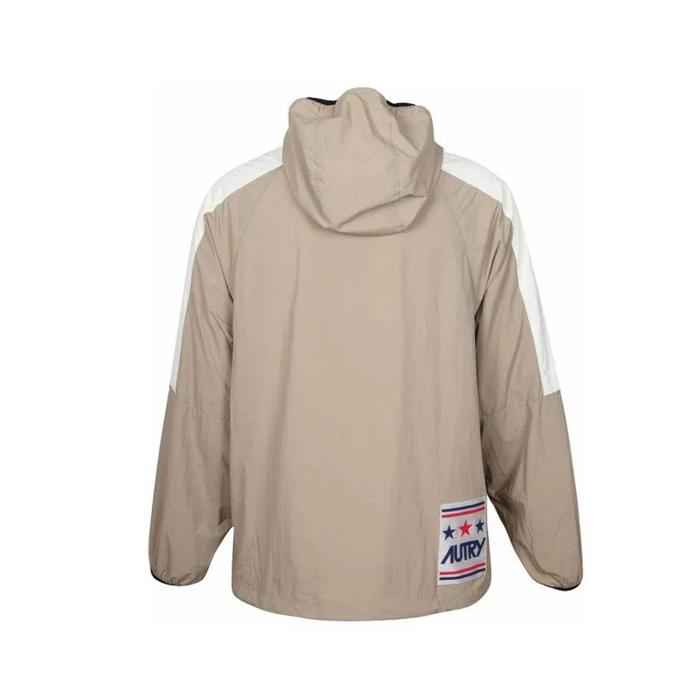 Autry Beige Nylon Shell Jacket - Zeiniez