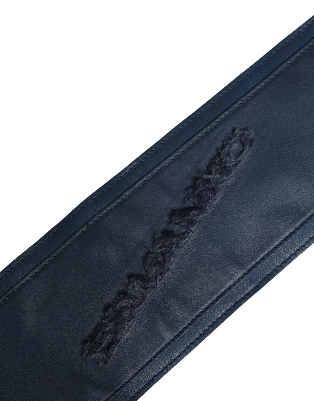 Ermanno Scervino Blue Leather Wide Waist Women Cintura Belt - Zeiniez