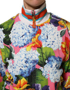 Dolce & Gabbana Multicolor Floral Print Zip Cardigan Jacket