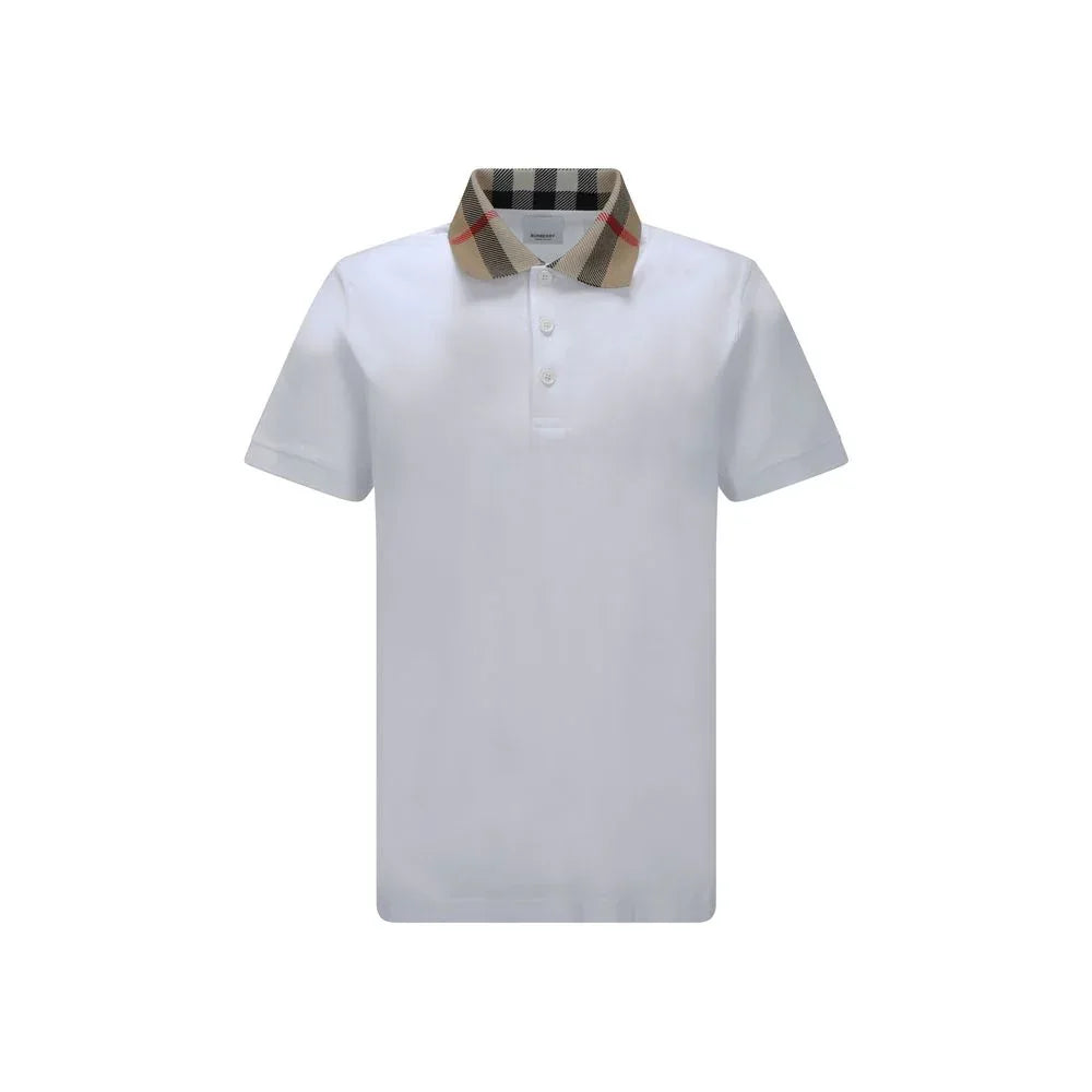Burberry White Cotton Polo Shirt - Zeiniez