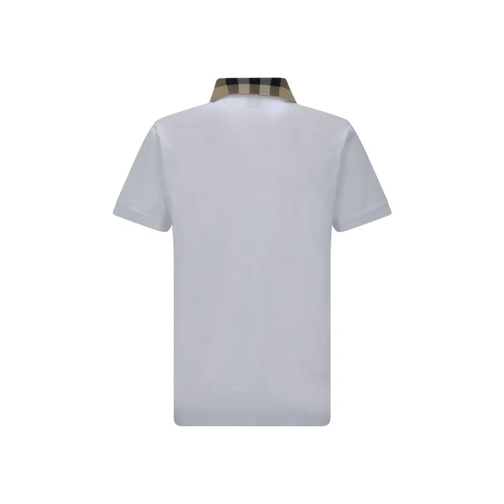 Burberry White Cotton Polo Shirt - Zeiniez