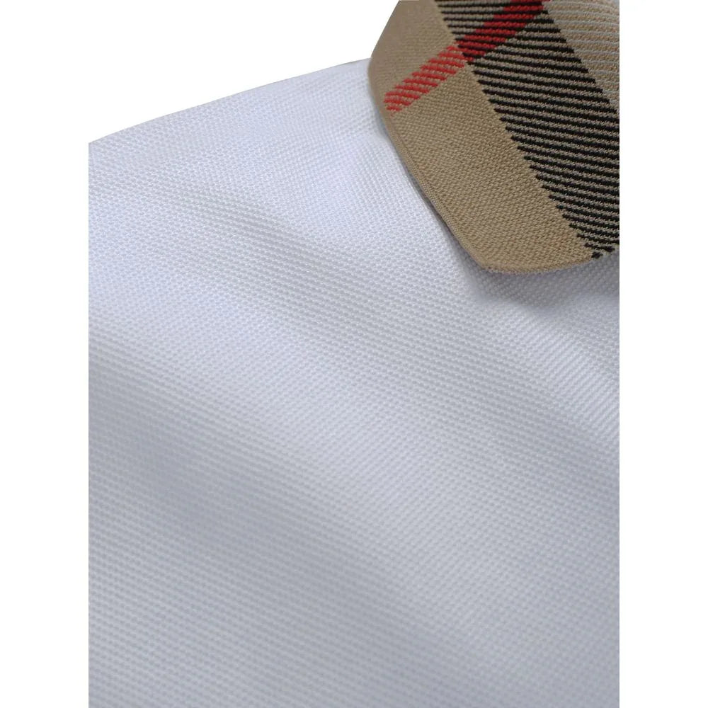 Burberry White Cotton Polo Shirt - Zeiniez