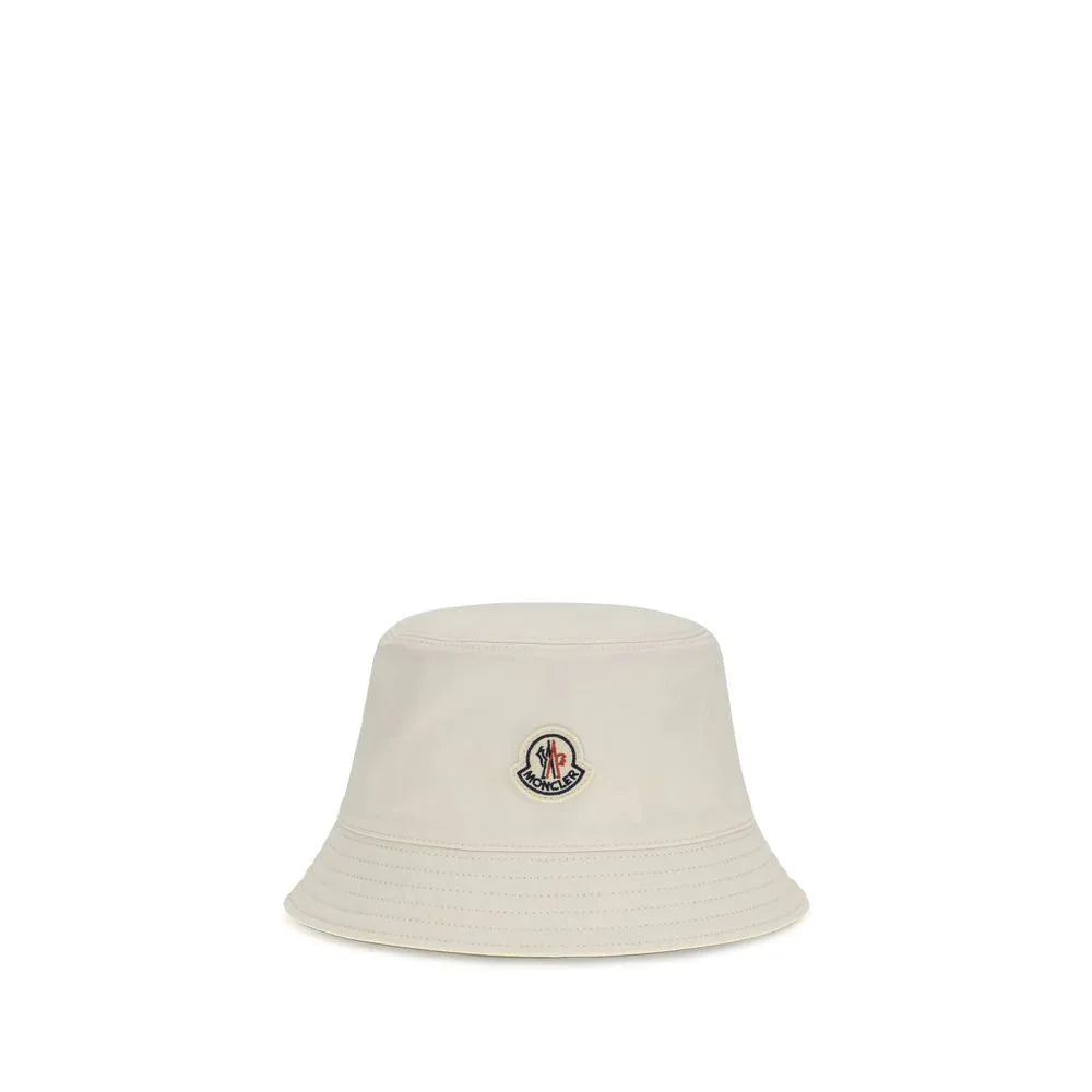 Moncler White Polyester Bucket Hat - Zeiniez