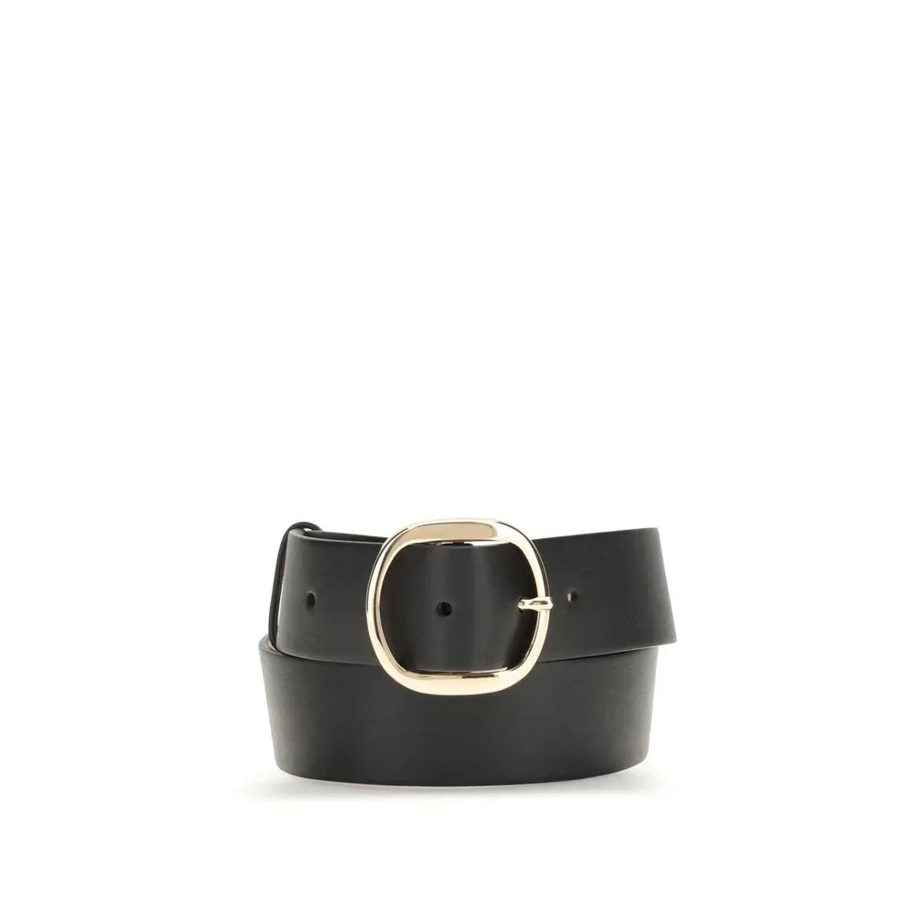 Gabriela Hearst Black Leather Regular Belt - Zeiniez
