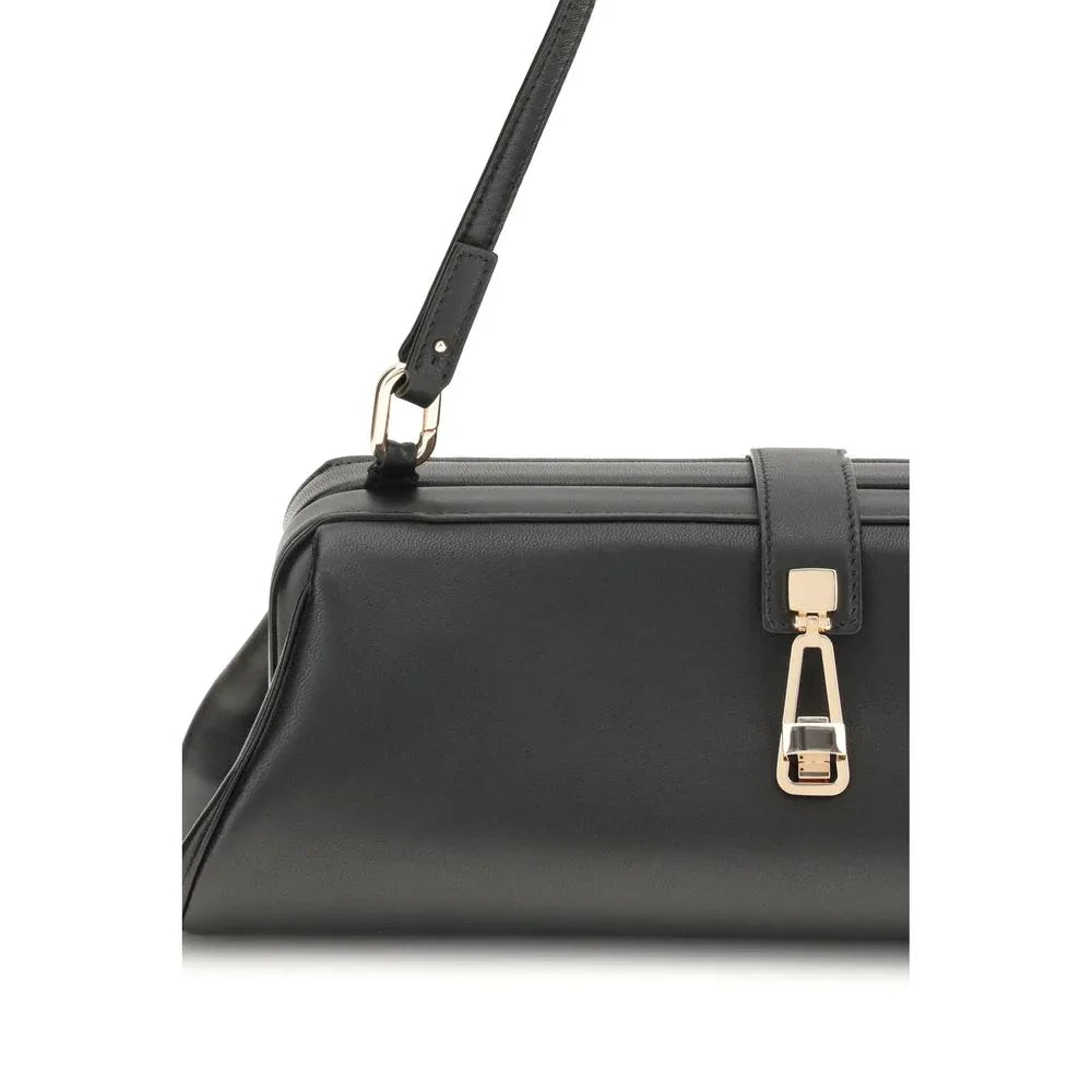 Gabriela Hearst Black Calf Leather Bos Taurus Clutch Bag - Zeiniez