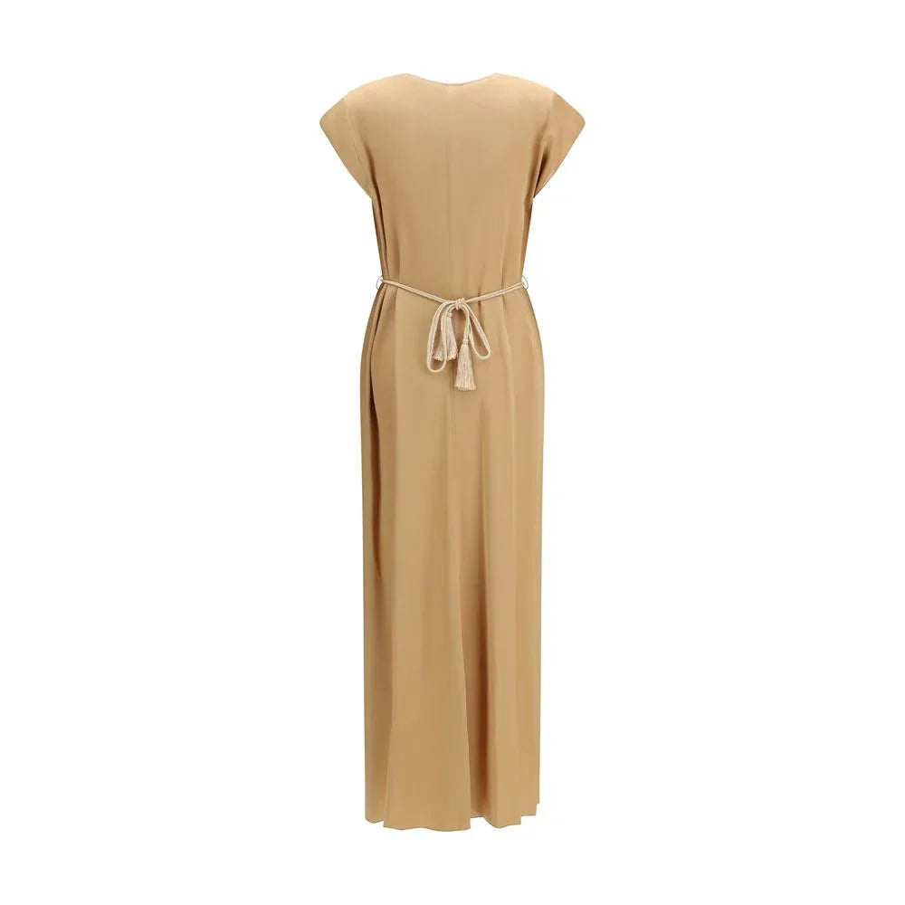 Forte_Forte Orange Viscose Casual Dress - Zeiniez