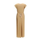 Forte_Forte Orange Viscose Casual Dress - Zeiniez