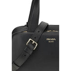 Prada Black Calf Leather Bos Taurus Handbag