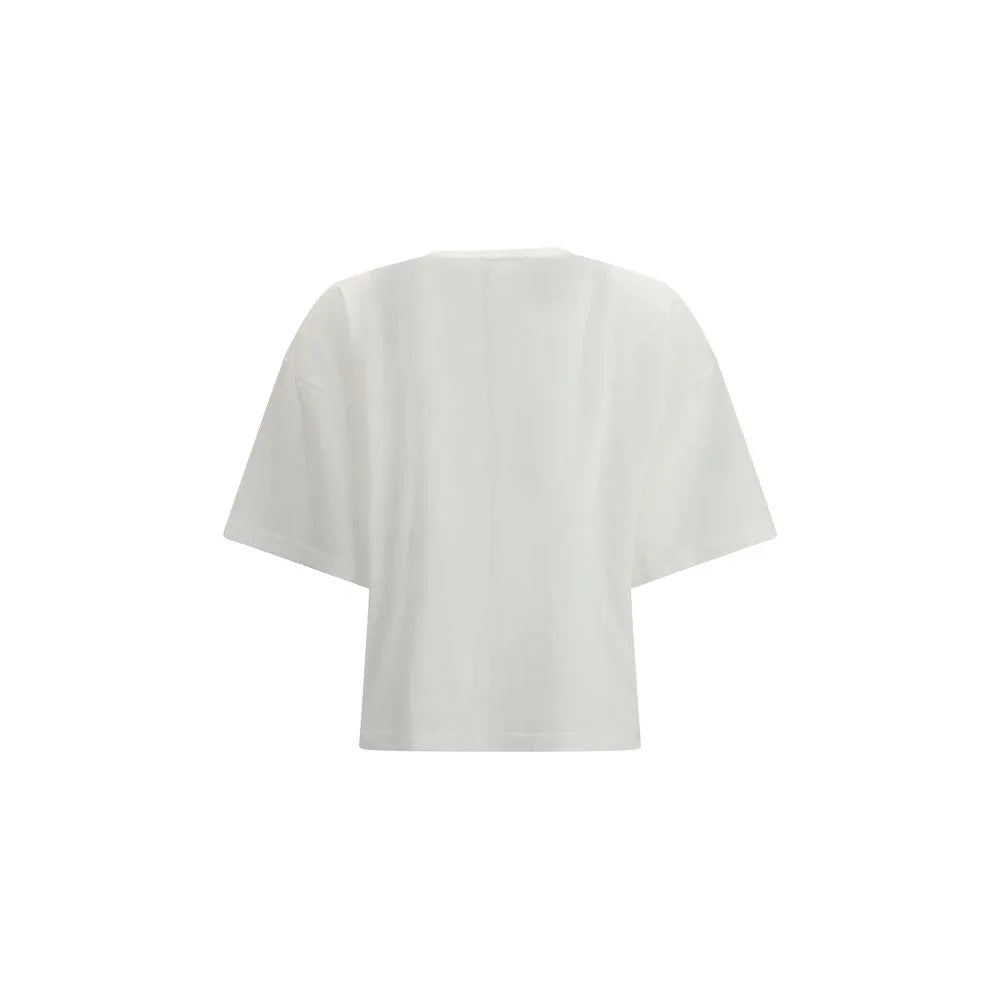 Forte_Forte White Cotton T-Shirt - Zeiniez