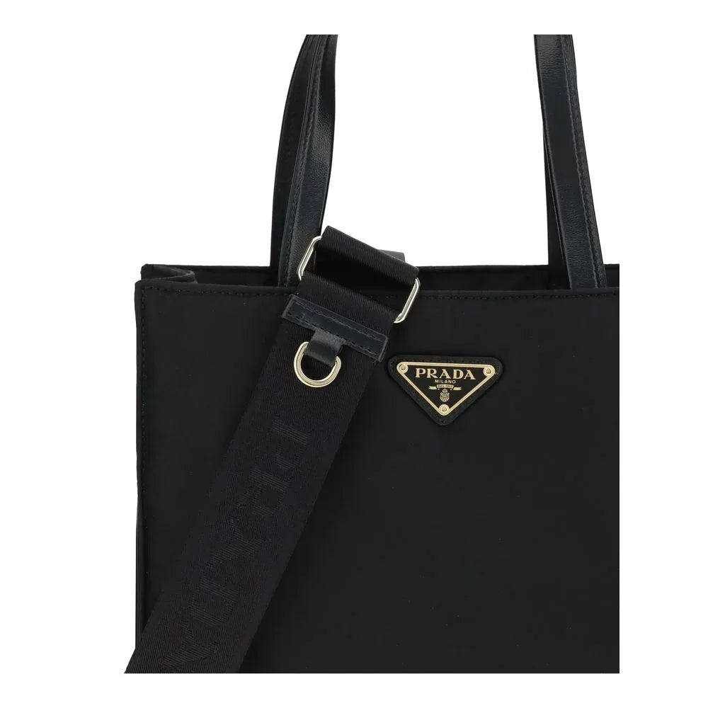 Prada Black Recycled Polyamide Shoulder Bag - Zeiniez