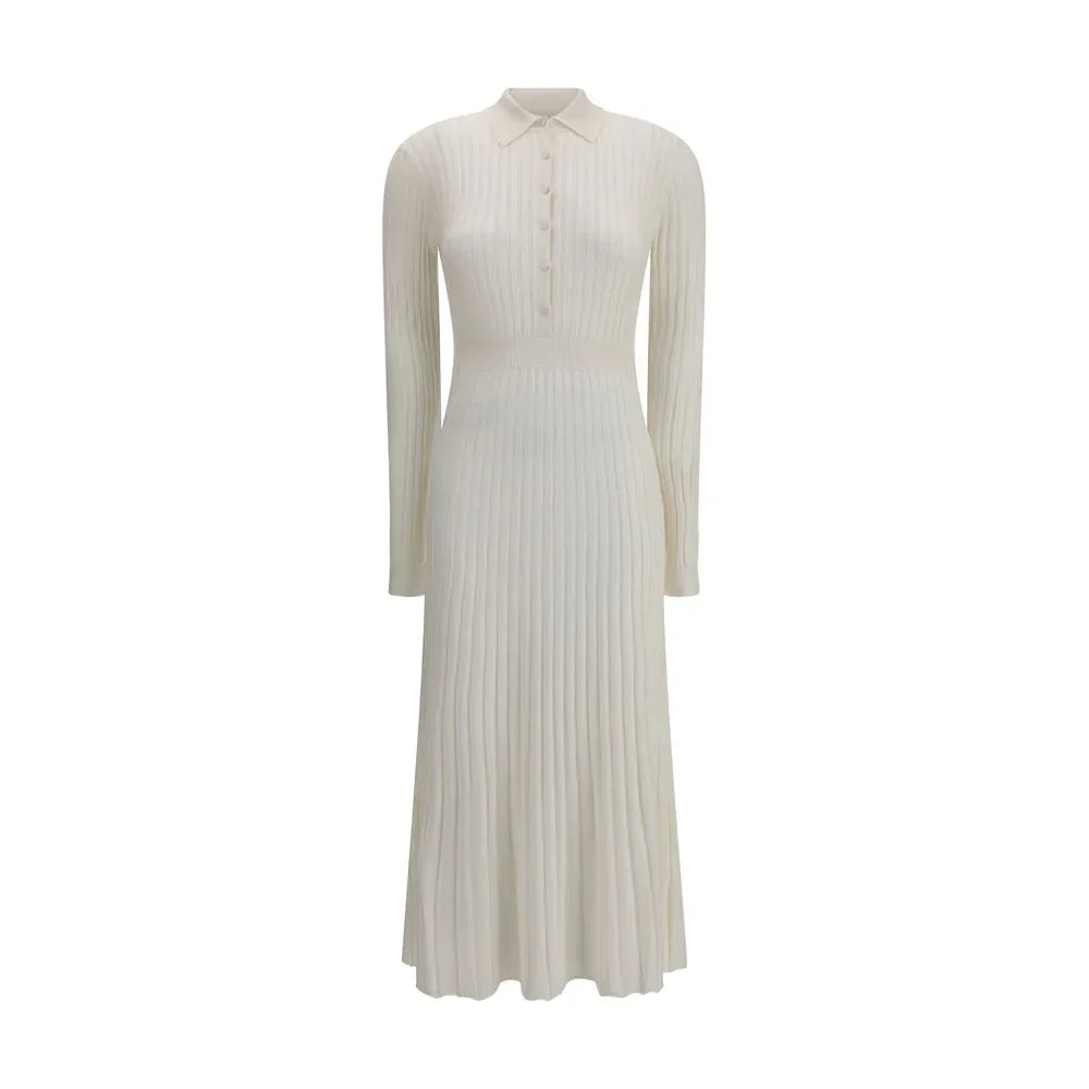 Gabriela Hearst White Silk Casual Dress - Zeiniez