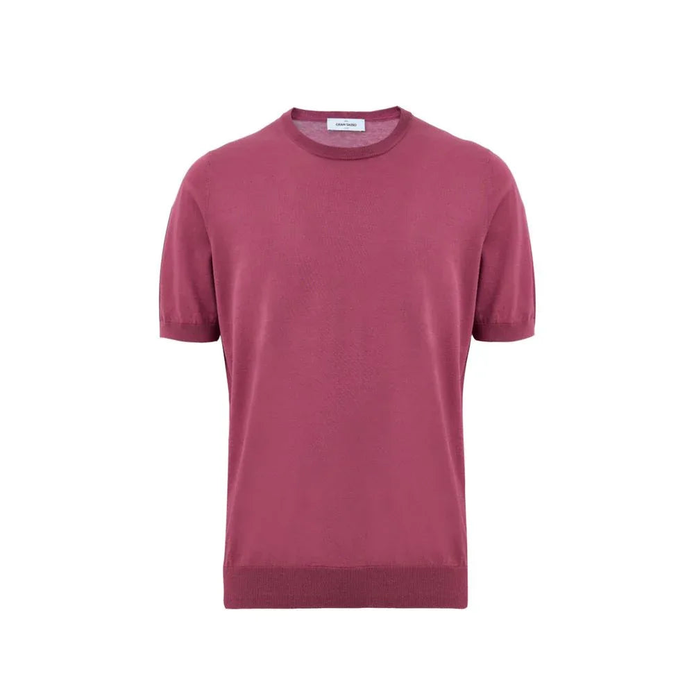 Gran Sasso Purple Cotton T-Shirt - Zeiniez