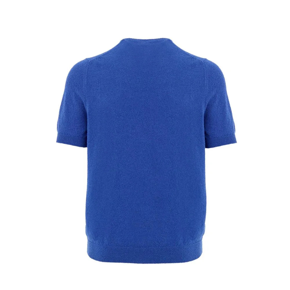 Gran Sasso Blue Cotton T-Shirt - Zeiniez