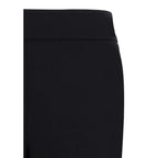 Avenue Montaigne Black Elastane Flared Pants - Zeiniez
