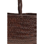 Dragon Diffusion Brown Buffalo Leather Handbag