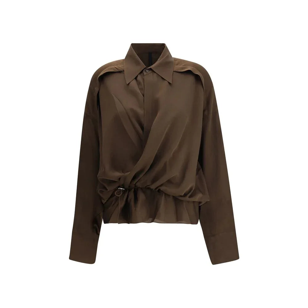 Petar Petrov Brown Silk Blouse