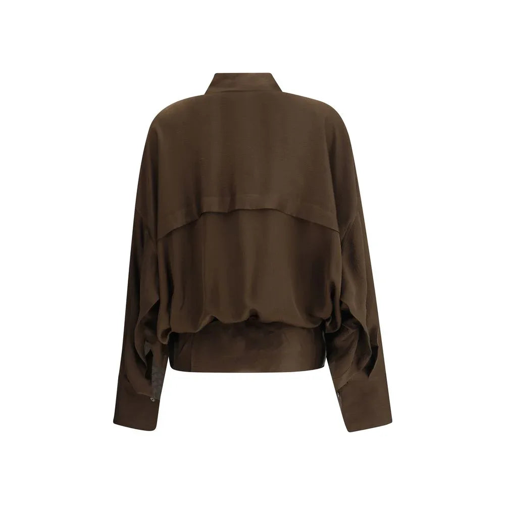 Petar Petrov Brown Silk Blouse