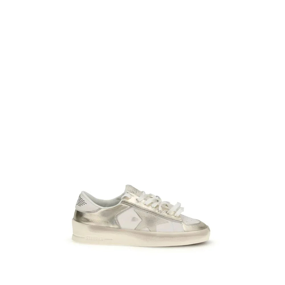 Golden Goose Gold Calf Leather Bos Taurus Low Top Sneakers - Zeiniez