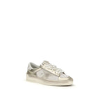 Golden Goose Gold Calf Leather Bos Taurus Low Top Sneakers - Zeiniez