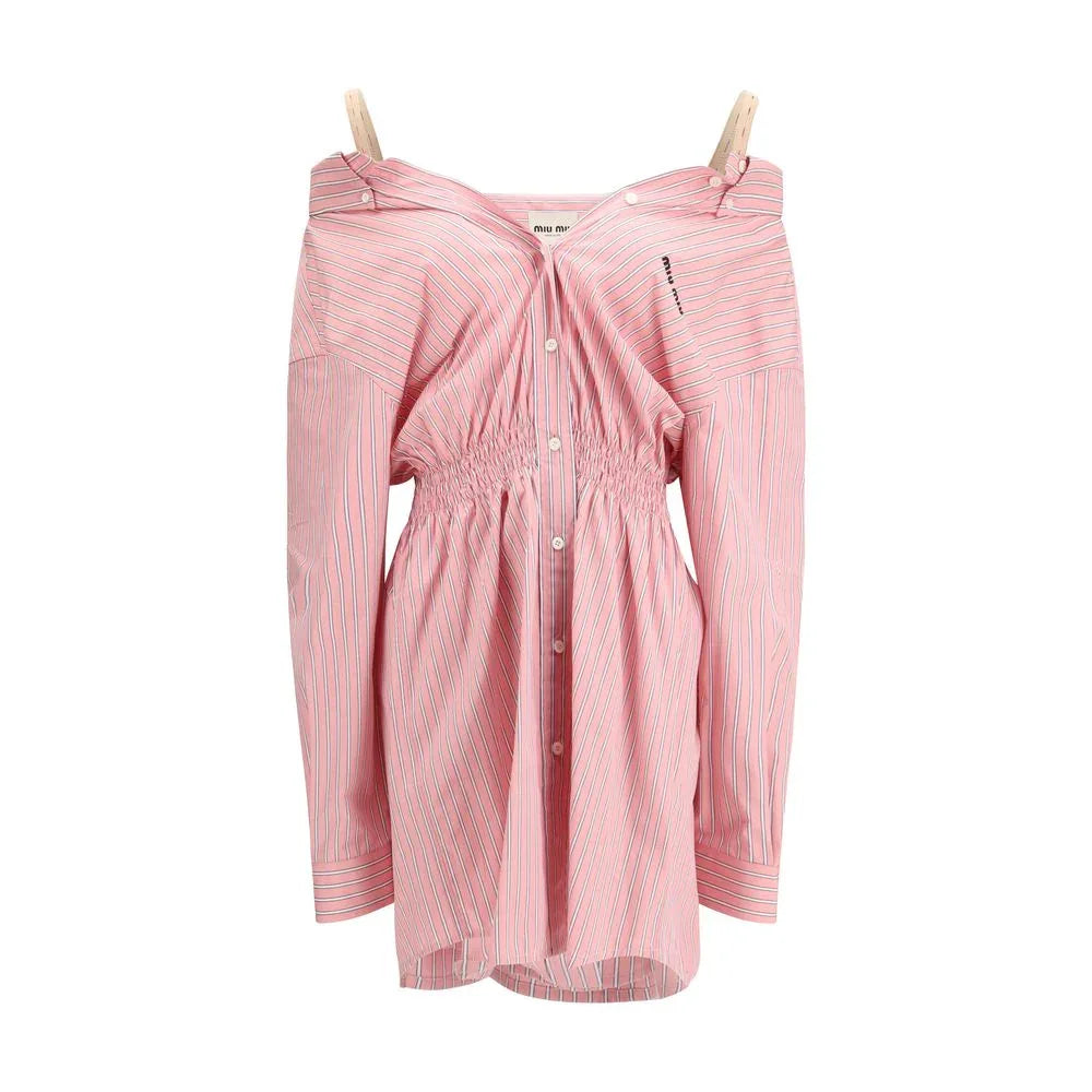 Miu Miu Multicolor Cotton Casual Dress - Zeiniez