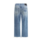 R13 Blue Cotton Boyfriend Jeans - Zeiniez