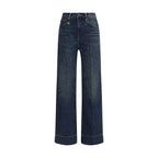 R13 Blue Cotton Straight-Leg Jeans - Zeiniez