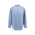 SA SU PHI Blue Cotton Shirt - Zeiniez