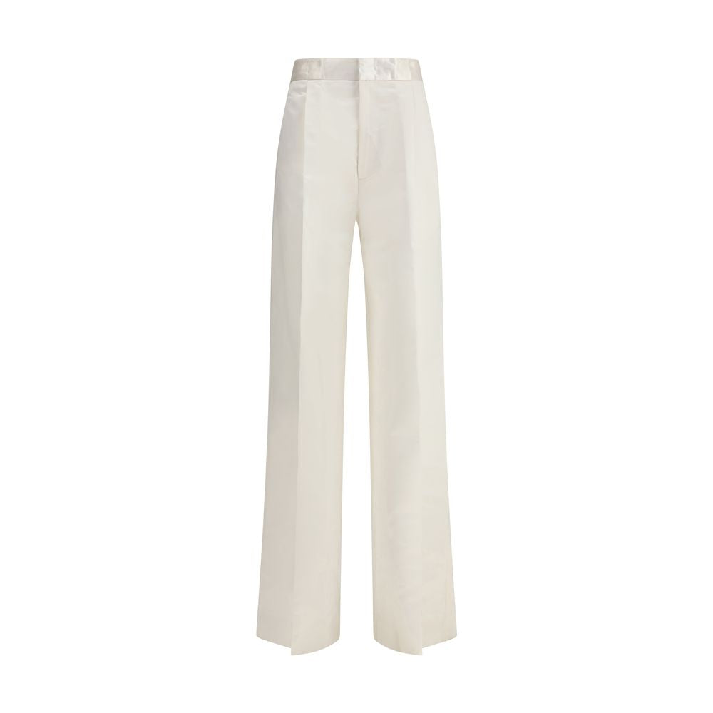 SA SU PHI Beige Silk Pants