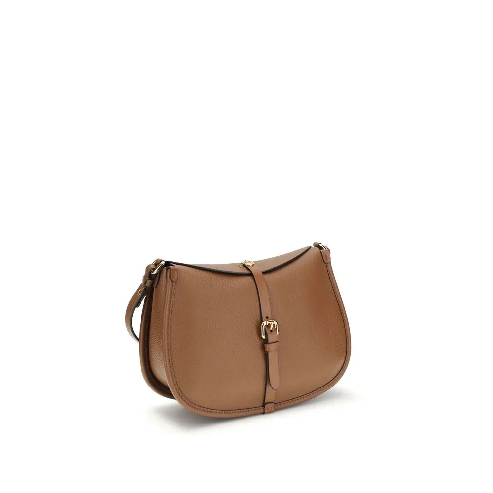 Etro Brown Calf Leather Bos Taurus Shoulder Bag - Zeiniez