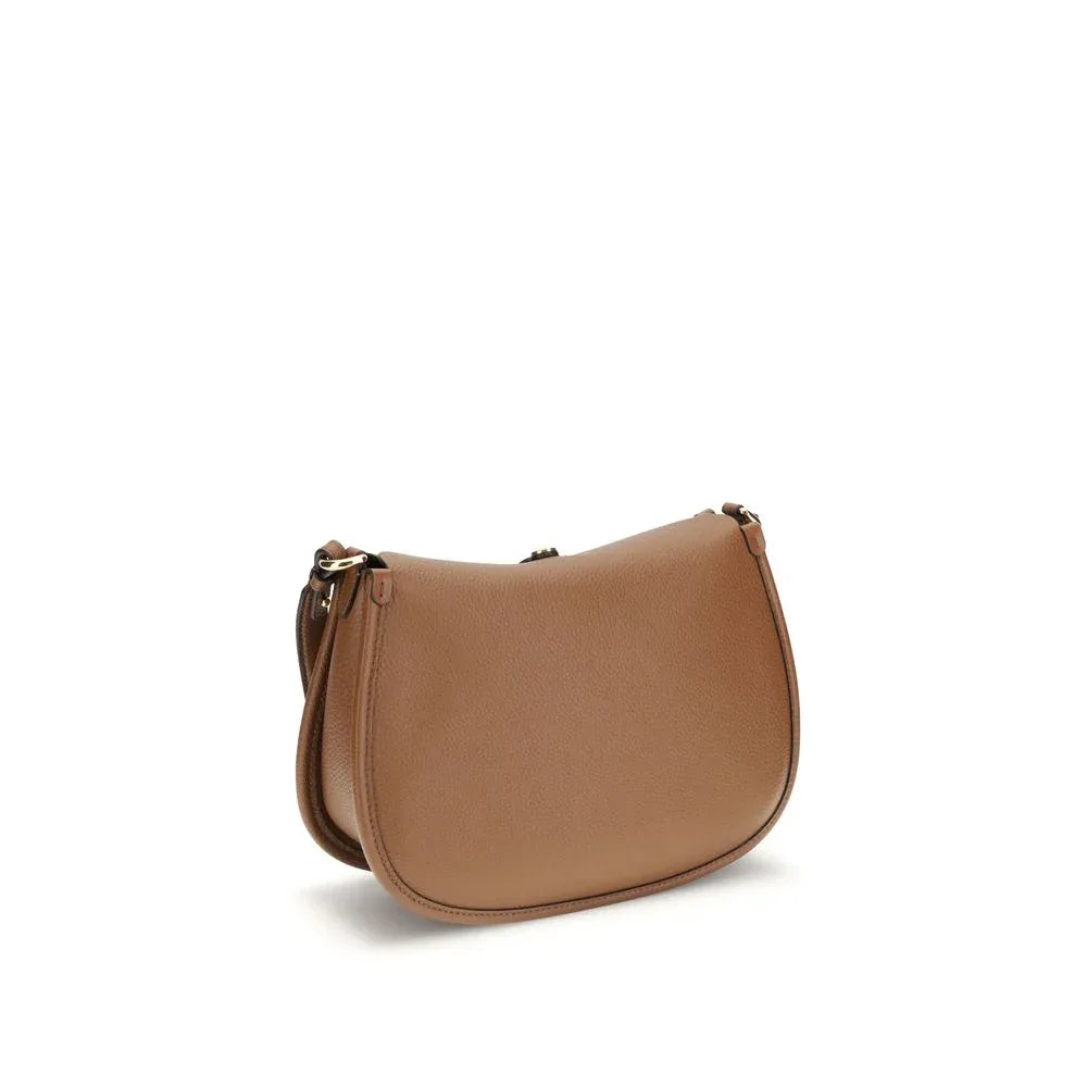 Etro Brown Calf Leather Bos Taurus Shoulder Bag - Zeiniez
