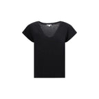 James Perse Black Cotton T-Shirt - Zeiniez