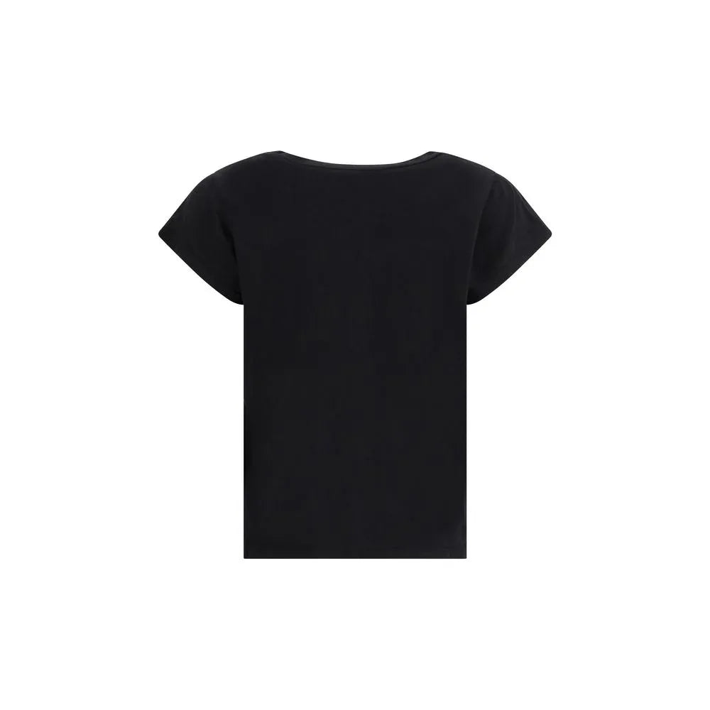 James Perse Black Cotton T-Shirt - Zeiniez