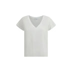 James Perse White Cotton T-Shirt - Zeiniez