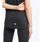 Diadora Black Polyester T-Shirt