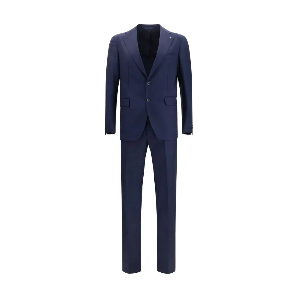 Tagliatore Blue Fleece Wool Two-Piece Suit - Zeiniez