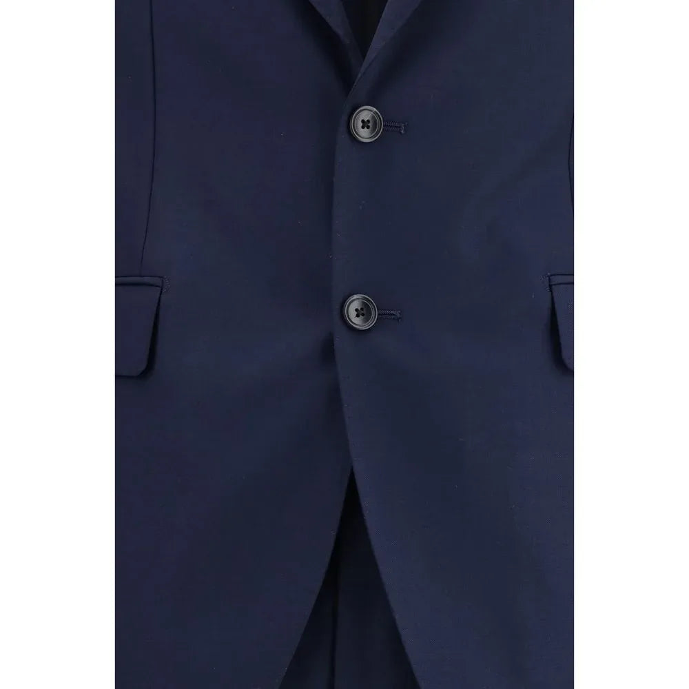 Tagliatore Blue Fleece Wool Two-Piece Suit - Zeiniez