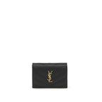 Saint Laurent Black Calf Leather Bos Taurus Wallet