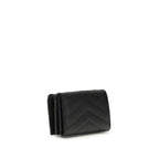 Saint Laurent Black Calf Leather Bos Taurus Wallet