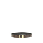 Saint Laurent Bicolor Calf Leather Bos Taurus Regular Belt - Zeiniez