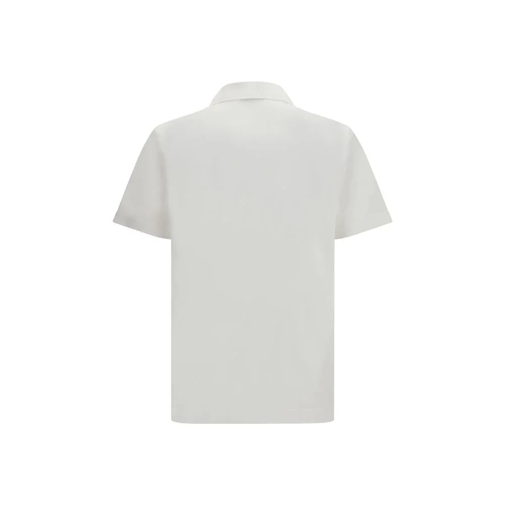 Ferragamo White Cotton Polo Shirt - Zeiniez